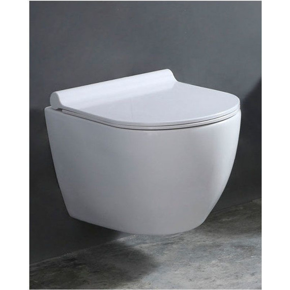 Унитаз подвесной безободковый Azario Geno AZ-2196-D с крышкой микролифт - 2 Унитаз подвесной безободковый Azario Geno AZ-2196-D с крышкой микролифт фото 2