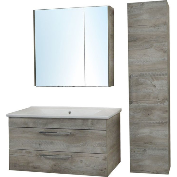 Пенал подвесной Azario Milana 35 см, универсальный, дерево фото 2