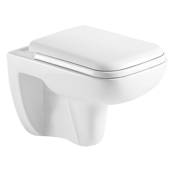 Унитаз подвесной безободковый Azario Pavia 2005 с крышкой микролифт фото 