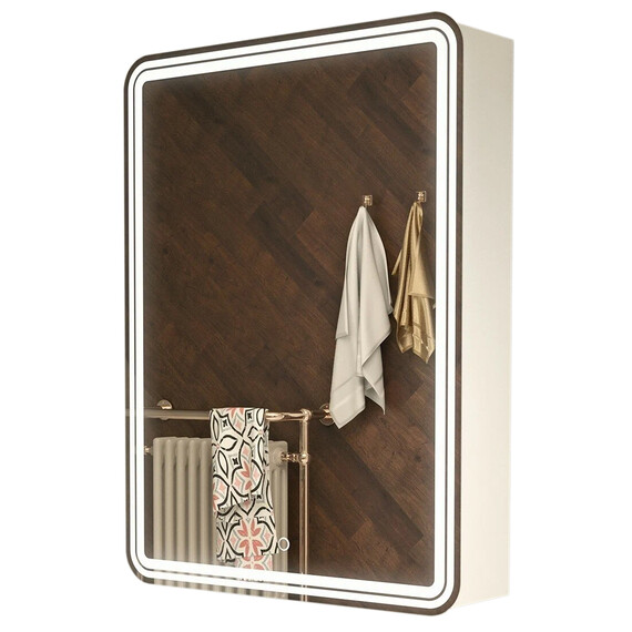 Зеркало-шкаф Azario Adriana 1Л Led 60 см фото 