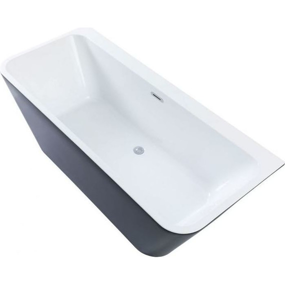 Ванна отдельностоящая Aquanet Family Perfect 170х75 см 13775-MW-MB, чёрный матовый фото 