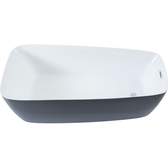 Ванна отдельностоящая Aquanet Family Trend 170х78 см 90778-MW-MB, чёрный матовый фото 3