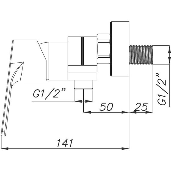 Смеситель для душа Azario Treya AZ-15680621 фото 3