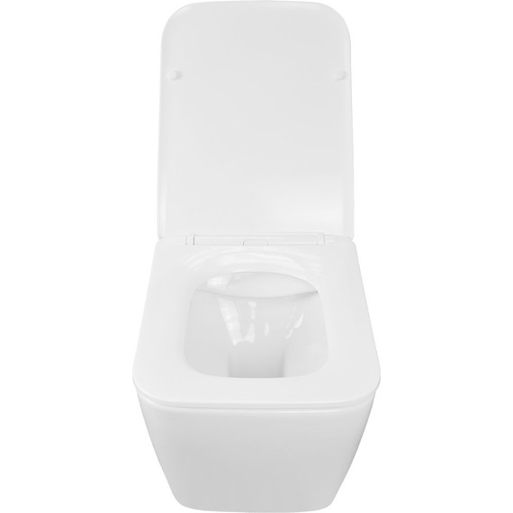 Унитаз подвесной безободковый Azario Boca AZ-2002 с крышкой микролифт, Цвет производителя: белый - 4 Унитаз подвесной безободковый Azario Boca AZ-2002 с крышкой микролифт, Цвет производителя: белый фото 4