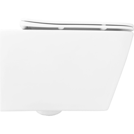 Унитаз подвесной безободковый Azario Boca AZ-2002 с крышкой микролифт, Цвет производителя: белый - 6 Унитаз подвесной безободковый Azario Boca AZ-2002 с крышкой микролифт, Цвет производителя: белый фото 6