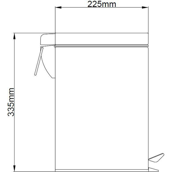 Ведро для мусора с педалью Azario 8 л AZ-301-8L - 2 Ведро для мусора с педалью Azario 8 л AZ-301-8L фото 2