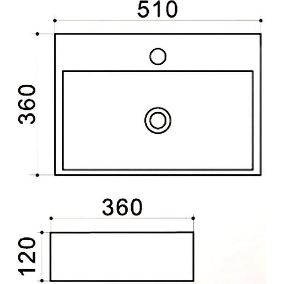 Раковина-чаша Azario 51 см AZ-414 фото 3
