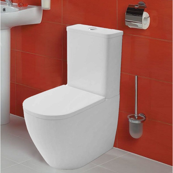 Унитаз-компакт безободковый Azario Renda AZ-8693 с крышкой микролифт - 3 Унитаз-компакт безободковый Azario Renda AZ-8693 с крышкой микролифт фото 3