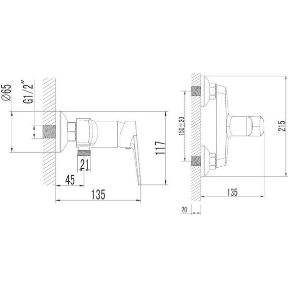 Смеситель для душа Azario Castelo AZ-VJC338274C фото 6