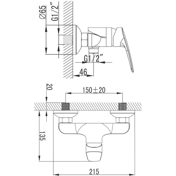 Смеситель для душа Azario Tavira AZ-WKE33361C фото 6
