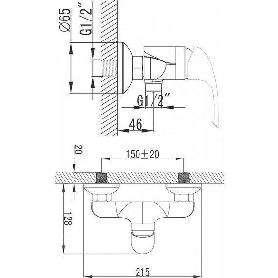 Смеситель для душа Azario Sintra AZ-WKF33361C фото 6