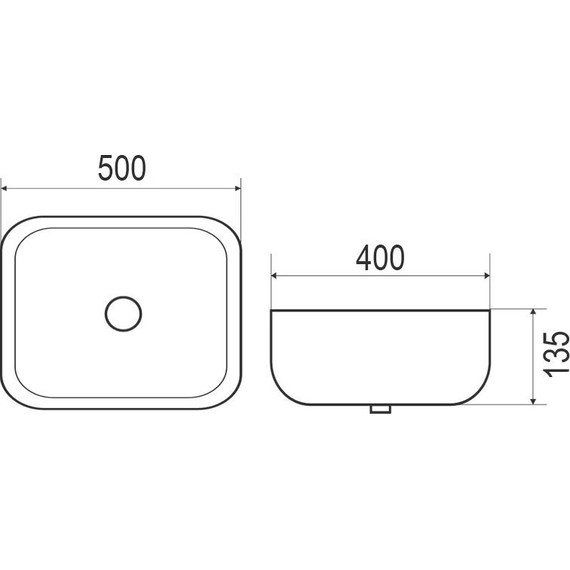 Раковина-чаша Azario 50 см AZ41015 фото 3