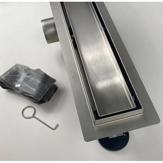 Трап TIM 50 см BAD455002, серый металлик (под плитку) фото 10