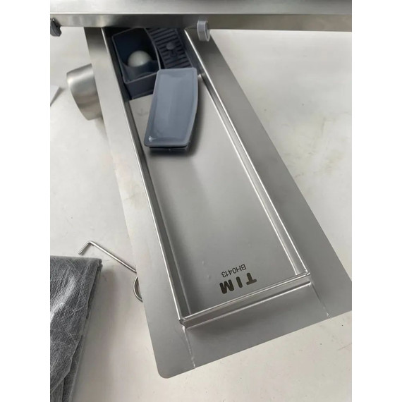 Трап TIM 50 см BAD455002, серый металлик (под плитку) фото 8