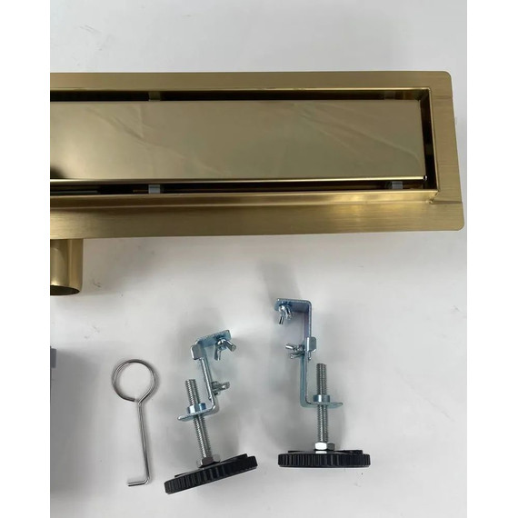 Трап TIM 50 см BAD485002GP, золото глянцевое (под плитку) фото 11