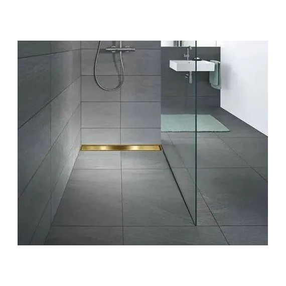 Трап TIM 50 см BAD485002GP, золото глянцевое (под плитку) фото 15