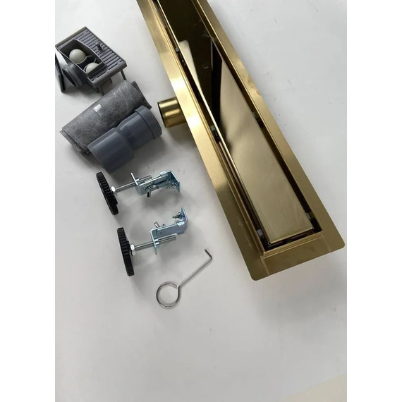 Трап TIM 50 см BAD485002GP, золото глянцевое (под плитку) фото 3