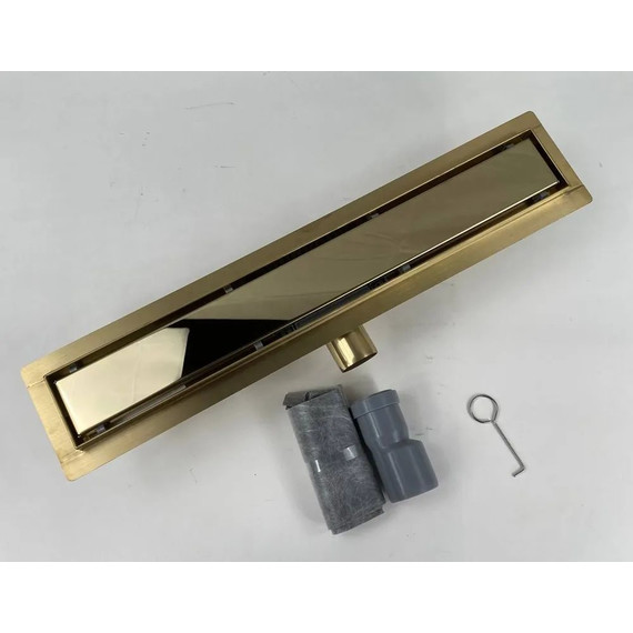 Трап TIM 50 см BAD485002GP, золото глянцевое (под плитку) фото 6