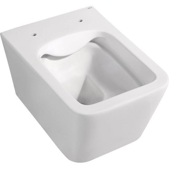 Унитаз подвесной безободковый Abber Rechteck AC1201MW с тонкой крышкой микролифт, белый матовый фото 7