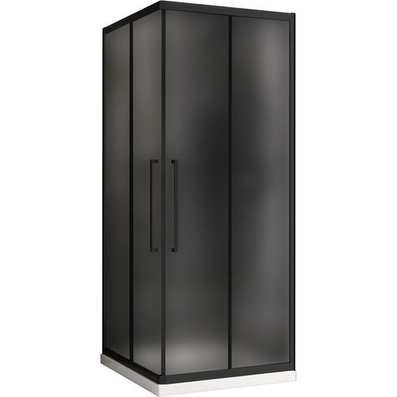 Душевое ограждение Abber Schwarzer Diamant 90x90 см AG02090BMH, чёрный/матовый фото 2