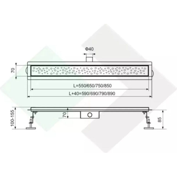 Трап TIM 95 см BAD419502 фото 14