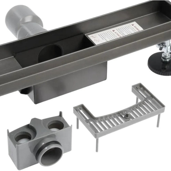 Трап TIM 60 см BAD476002GY, вороненая сталь фото 5