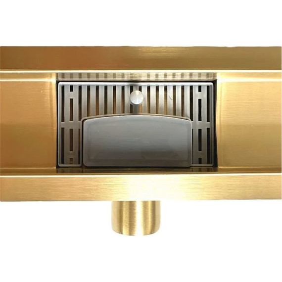 Трап TIM 80 см BAD488002GP, золото глянцевое фото 4