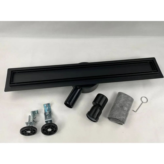 Трап Zeissler 70 см BAD557002BK, чёрный матовый (под плитку) - 4 Трап Zeissler 70 см BAD557002BK, чёрный матовый (под плитку) фото 4