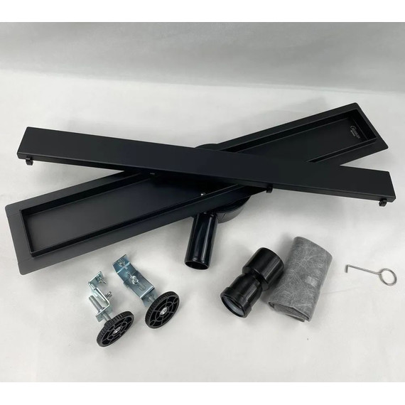 Трап Zeissler 70 см BAD557002BK, чёрный матовый (под плитку) - 6 Трап Zeissler 70 см BAD557002BK, чёрный матовый (под плитку) фото 6