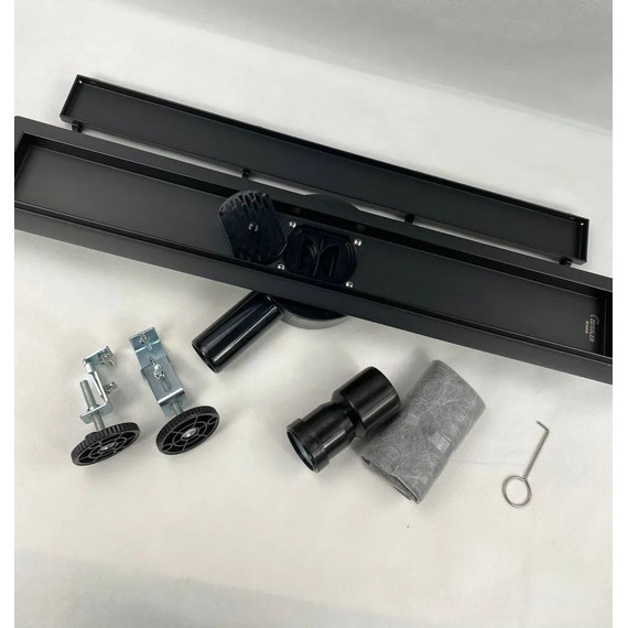 Трап Zeissler 80 см BAD558002BK, чёрный матовый (под плитку) - 13 Трап Zeissler 80 см BAD558002BK, чёрный матовый (под плитку) фото 13