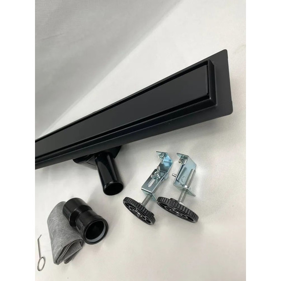 Трап Zeissler 80 см BAD558002BK, чёрный матовый (под плитку) - 7 Трап Zeissler 80 см BAD558002BK, чёрный матовый (под плитку) фото 7