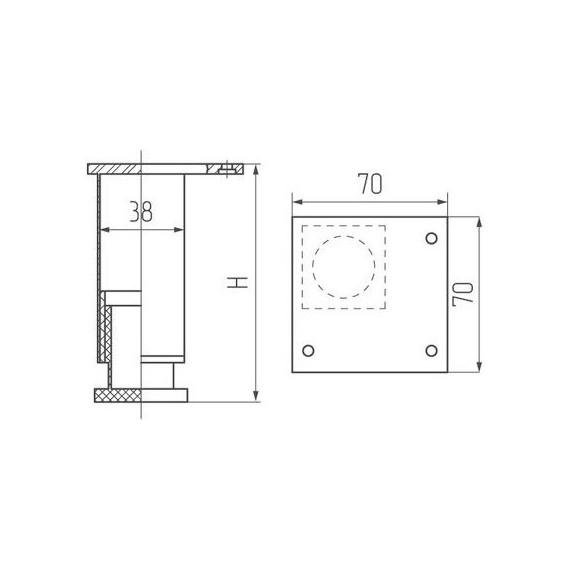 Ножки для тумбы Акватон 1A280803SD000 фото 4