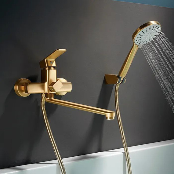 Смеситель для ванны Ledeme L2280Y, золото - 10 Смеситель для ванны Ledeme L2280Y, золото фото 10
