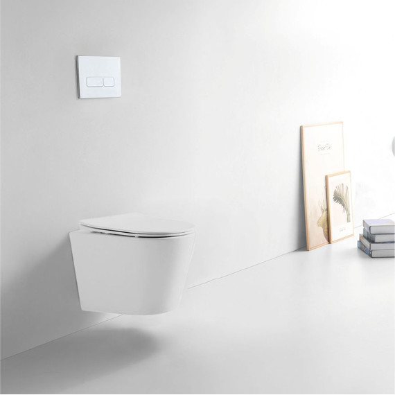 Унитаз подвесной безободковый Sole Torr (смыв торнадо) с тонкой крышкой микролифт фото 6