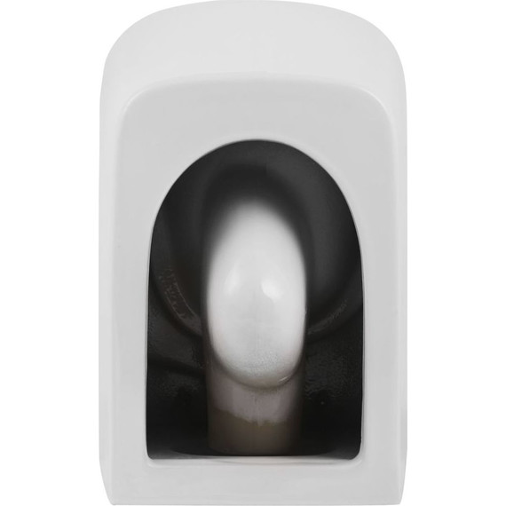 Унитаз подвесной безободковый Sole Cube (смыв торнадо) с тонкой крышкой микролифт фото 8