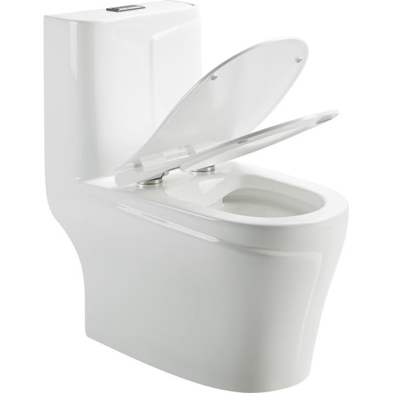 Унитаз-моноблок безободковый Sole Status с тонкой крышкой микролифт - 2 Унитаз-моноблок безободковый Sole Status с тонкой крышкой микролифт фото 2