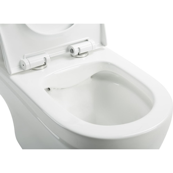 Унитаз-моноблок безободковый Sole Status с тонкой крышкой микролифт - 5 Унитаз-моноблок безободковый Sole Status с тонкой крышкой микролифт фото 5