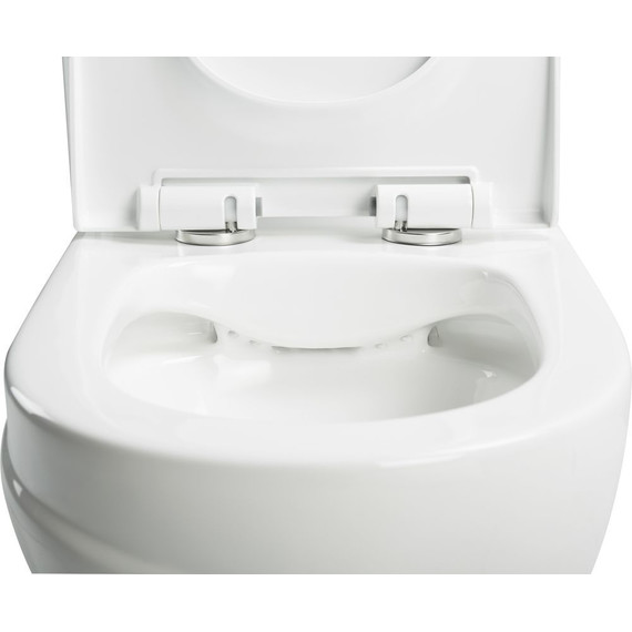 Унитаз-моноблок безободковый Sole Status с тонкой крышкой микролифт - 6 Унитаз-моноблок безободковый Sole Status с тонкой крышкой микролифт фото 6