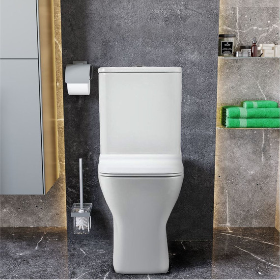 Унитаз-компакт безободковый Sole Puls с тонкой крышкой микролифт - 5 Унитаз-компакт безободковый Sole Puls с тонкой крышкой микролифт фото 5