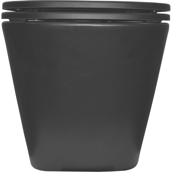 Унитаз подвесной безободковый Azario Teramo AZ-0052-UQ3MB с крышкой микролифт (система смыва Торнадо) чёрный матовый, Цвет производителя: чёрный матовый фото 9