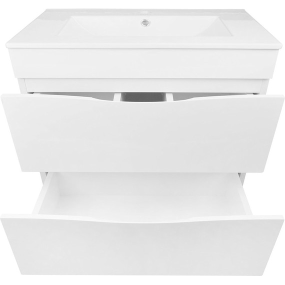 Тумба напольная с раковиной Loranto Santorini 80 см CS00086974 (раковина Leon 80) белый глянцевый - 5 Тумба напольная с раковиной Loranto Santorini 80 см CS00086974 (раковина Leon 80) белый глянцевый фото 5