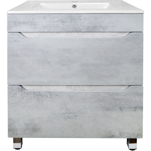 Тумба напольная с раковиной Loranto Florena 60 см CS00086990 (раковина Leon 60) светлый бетон фото 4