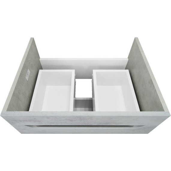 Тумба напольная с раковиной Loranto Florena 60 см CS00086990 (раковина Leon 60) светлый бетон фото 6