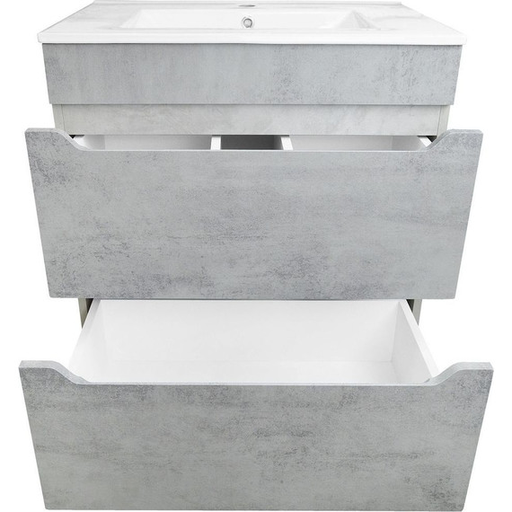Тумба напольная с раковиной Loranto Florena 70 см CS00086991 (раковина Leon 70) светлый бетон - 5 Тумба напольная с раковиной Loranto Florena 70 см CS00086991 (раковина Leon 70) светлый бетон фото 5