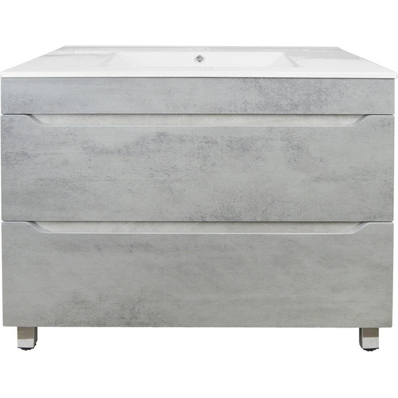 Тумба напольная с раковиной Loranto Florena 80 см CS00086992 (раковина Leon 80) светлый бетон - 4 Тумба напольная с раковиной Loranto Florena 80 см CS00086992 (раковина Leon 80) светлый бетон фото 4