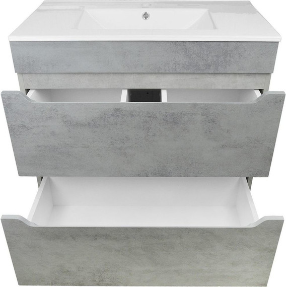 Тумба напольная с раковиной Loranto Florena 80 см CS00086992 (раковина Leon 80) светлый бетон - 5 Тумба напольная с раковиной Loranto Florena 80 см CS00086992 (раковина Leon 80) светлый бетон фото 5