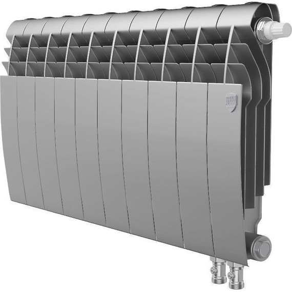 Радиатор Royal Thermo BiLiner 350 VR Silver Satin 800х430 мм (10 секций) фото 