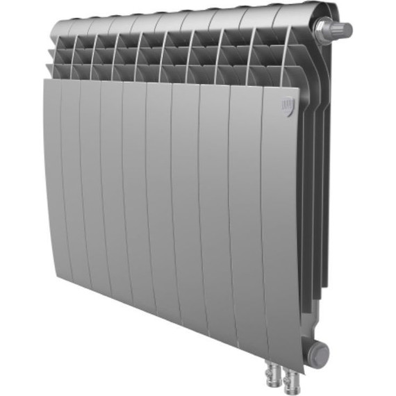 Радиатор Royal Thermo BiLiner 500 VR Silver Satin 800х570 мм (10 секций) фото 