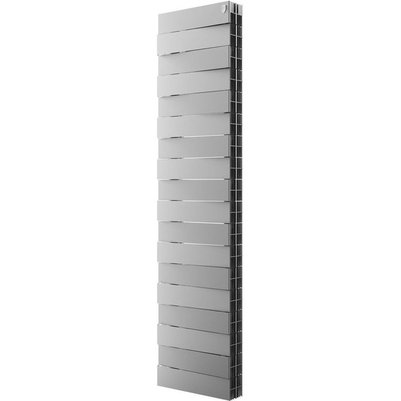 Вертикальный радиатор Royal Thermo PianoForte Tower 300 Silver Satin 380х1440 мм (18 секций) фото 
