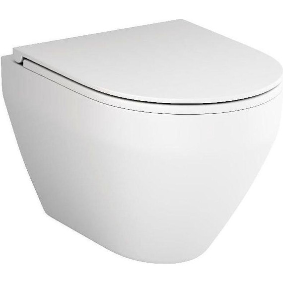 Унитаз подвесной безободковый Am.Pm Spirit V2.0 FlashClean C701700MWSC с крышкой микролифт фото 